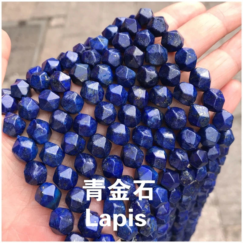 Natural Stone Fine Lapis Beads DIY Jewelry Making Accessories