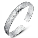 Dragon Phoenix Ching Cheung Woman Kpop Star 999 Sterling Silver Bracelet SZ18