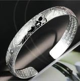 Dragon Phoenix Ching Cheung Woman Kpop Star 999 Sterling Silver Bracelet SZ18