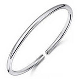Star Fine 999 Sterling Silver Jewelry Round Ring Bracelet SZ11