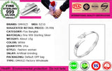 Geometric Fox Woman Kpop Star 999 Silver Adjustable Bracelet SZ10