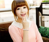 Geometric Fox Woman Kpop Star 999 Silver Adjustable Bracelet SZ10