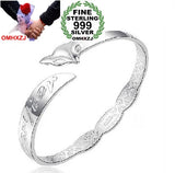 Geometric Fox Woman Kpop Star 999 Silver Adjustable Bracelet SZ10