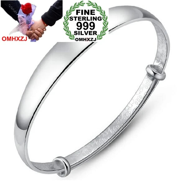 Kpop Star Sterling Silver Adjustable Bracelet Bangles SZ16