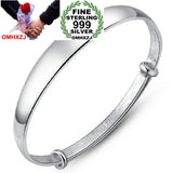 Kpop Star Sterling Silver Adjustable Bracelet Bangles SZ16