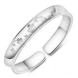 Plum Blossom Woman Kpop Star 999 Sterling Silver Bracelet Bangle
