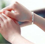 925 Silver Bracelet Bangle SZ14 Kpop Star Jewelry