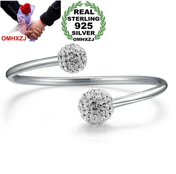 Kpop Star 925 Silver Adjustable Bracelet Bangles SZ13