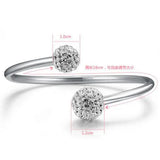 Kpop Star 925 Silver Adjustable Bracelet Bangles SZ13