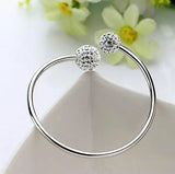 Kpop Star 925 Silver Adjustable Bracelet Bangles SZ13