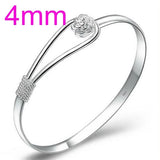925 Silver Cherry Blossom Bangles SZ08