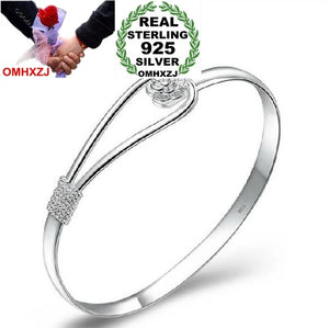 925 Silver Cherry Blossom Bangles SZ08