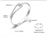 925 Silver Cherry Blossom Bangles SZ08