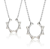 925 Sterling Silver Anise Star Couple Pendant Charms PE38