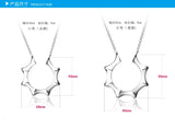 925 Sterling Silver Anise Star Couple Pendant Charms PE38