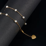 Pearl Bracelet Fine Jewelry For Women Chain Charm Bracelet