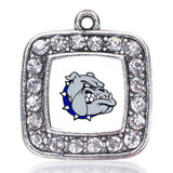 Silver Plating Square & Round Charm