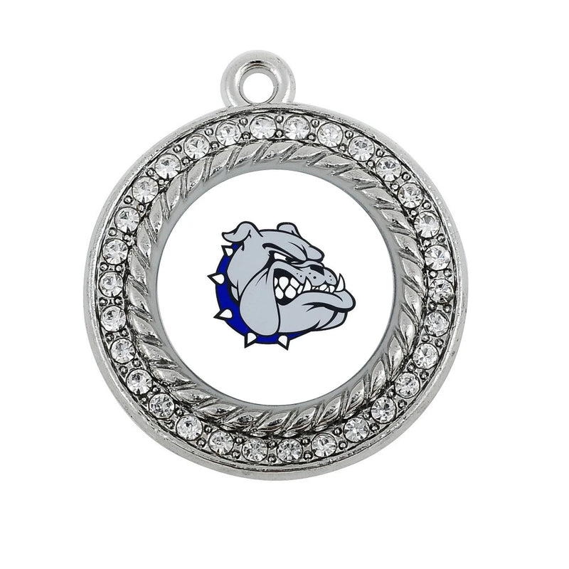 Silver Plating Square & Round Charm