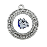 Silver Plating Square & Round Charm