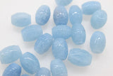 Aquamarine Carved Loose Beads 10*11-13MM Full Hole DIY Jewelry Making