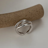 925 Sterling Silver Hollow-Out Geometric CLIP Earrings