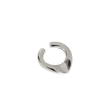 925 Sterling Silver Irregular Geometric Ear-Bone CLIP Cuff Earrings