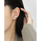 925 Sterling Silver Twist Clip Earrings TLE1223