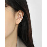 925 Sterling Silver Twist Clip Earrings TLE1223