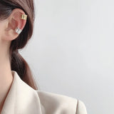 925 Sterling Silver Rounded Cuff CLIP Earrings