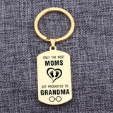 PROMOTED TO GRANDMA Charm Pendant Keychain