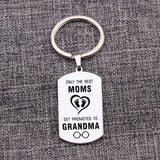 PROMOTED TO GRANDMA Charm Pendant Keychain