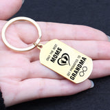 PROMOTED TO GRANDMA Charm Pendant Keychain