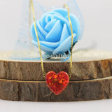 Heart Opal Pendant Necklace 925 Sterling Silver Jewelry