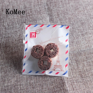 100pcs OPP Plastic Bags 10x10+3cm for Jewelry, Baking, Gifts