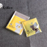 10x10+3cm Jewelry Baking Christmas Gift Packaging Bags 100pcs