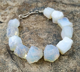 Opal Beads Stone Clasp Bracelet