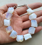 Opal Beads Stone Clasp Bracelet