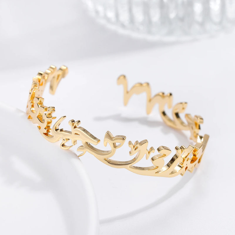 DESTINED Oriental Bracelet - Stainless Steel Adjustable Cuff for Women