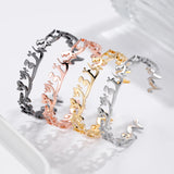 DESTINED Oriental Bracelet - Stainless Steel Adjustable Cuff for Women