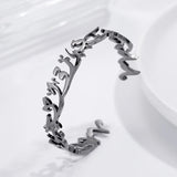 DESTINED Oriental Bracelet - Stainless Steel Adjustable Cuff for Women
