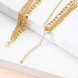 Ins Jewelry Multilayer Thin Chain Sweater Chain for Women
