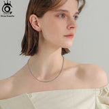 1.5MM Italian Silver Rope Chain Necklace 925 Sterling Silver Twist Chain