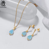 Natural Aquamarine Gemstone Dangle Earrings 925 Silver Party Jewelry