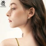 14K Silver Tassel Dangle Earrings with Pearl GPE37