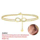 CZ Infinity Pendant 925 Silver Necklace for Women - Birthday Gift