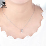 925 Silver Fish Pendant Necklace Rhodium Sterling Silver Jewelry