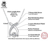 925 Silver Fish Pendant Necklace Rhodium Sterling Silver Jewelry