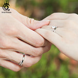 925 Silver Ring Set CZ Jewelry Women Men Resizable 925 Sterling Silver SR22