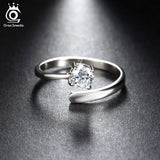 925 Silver Ring Set CZ Jewelry Women Men Resizable 925 Sterling Silver SR22