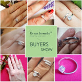 925 Silver Ring Set CZ Jewelry Women Men Resizable 925 Sterling Silver SR22